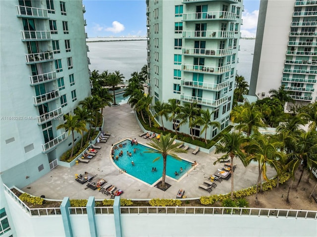 1900 N Bayshore Dr Unit 3715, Miami, FL 33132 - community pool with a water view