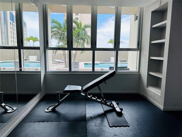 9066 SW 73rd Ct Unit 1409, Miami, FL 33156 - exercise area with healthy amount of natural light