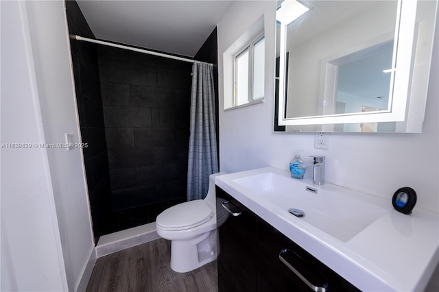 10860 SW 116th St, Miami, FL 33176 - full bath with wood finished floors, a tile shower, and vanity