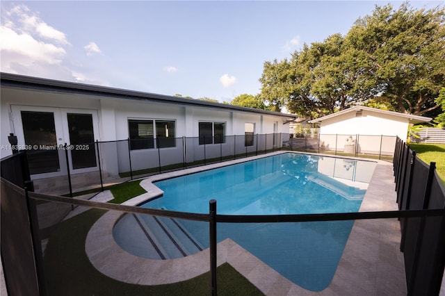 10860 SW 116th St, Miami, FL 33176 - view of pool with french doors and a patio area