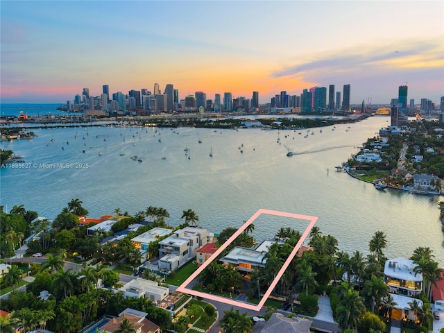 126 W San Marino Dr, Miami Beach, FL 33139 - bird's eye view of a nearby body of water and city skyline