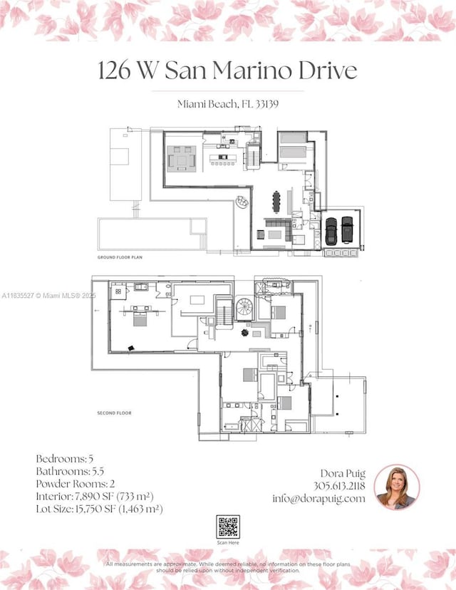 126 W San Marino Dr, Miami Beach, FL 33139 - view of property floor plan