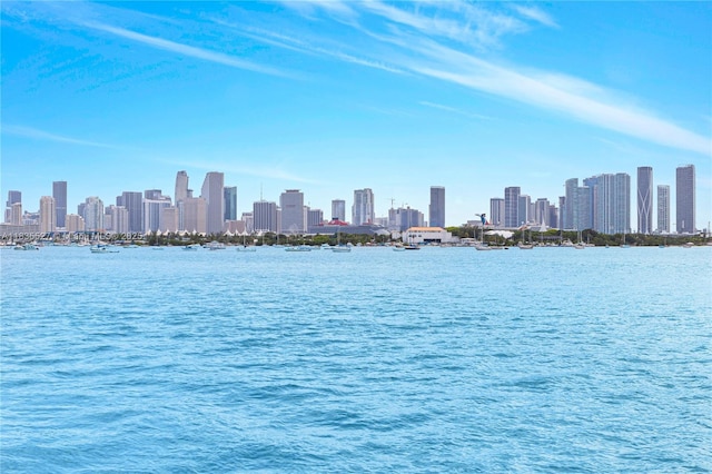 126 W San Marino Dr, Miami Beach, FL 33139 - water view featuring city skyline
