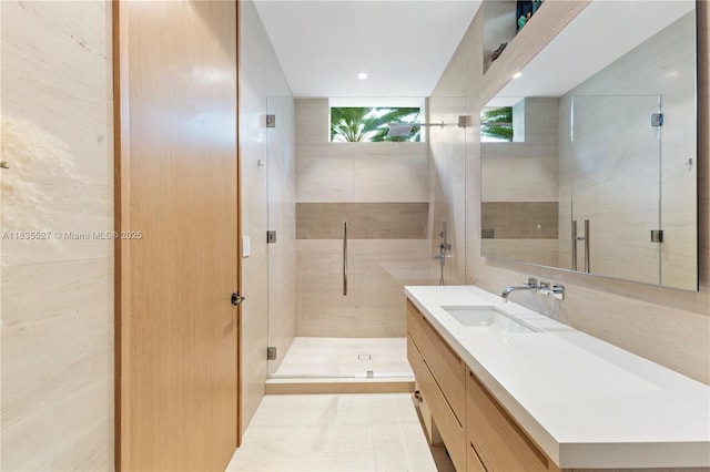 126 W San Marino Dr, Miami Beach, FL 33139 - full bathroom with vanity and a shower stall