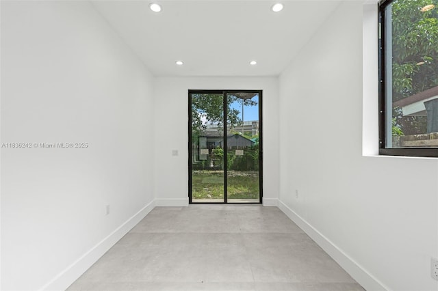 1271 NW 38th St, Miami, FL 33142 - unfurnished room with recessed lighting and concrete flooring