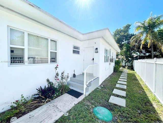 1130 NE 111th St, Biscayne Park, FL 33161 - property entrance with stucco siding