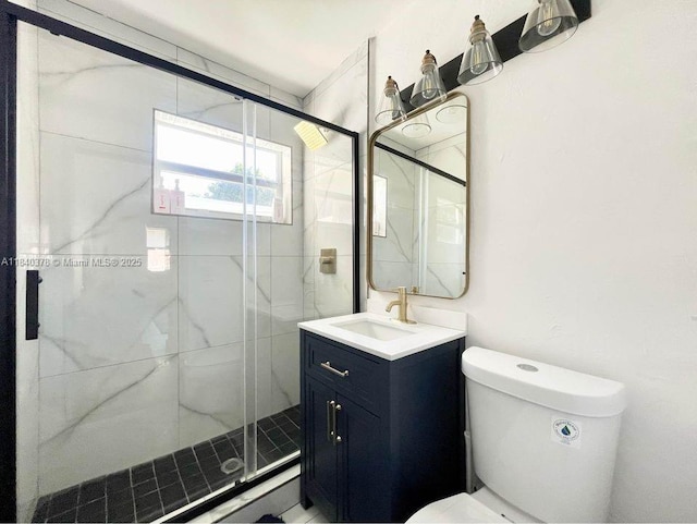 1130 NE 111th St, Biscayne Park, FL 33161 - bathroom featuring vanity and a marble finish shower