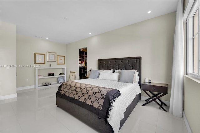 200 Sunny Isles Blvd Unit Th-404, Sunny Isles Beach, FL 33160 - tiled bedroom with recessed lighting and multiple windows