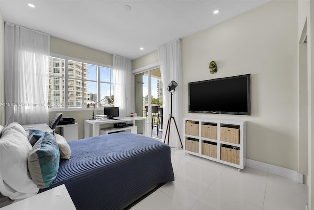 200 Sunny Isles Blvd Unit Th-404, Sunny Isles Beach, FL 33160 - bedroom with recessed lighting and tile patterned flooring