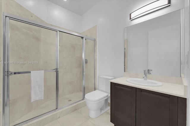 200 Sunny Isles Blvd Unit Th-404, Sunny Isles Beach, FL 33160 - full bath with tile patterned floors, vanity, and a shower stall