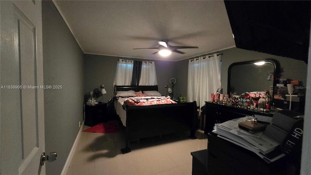 1610 S 22nd Ave, Hollywood, FL 33020 - bedroom featuring ceiling fan and ornamental molding