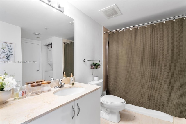 1750 SE Bayshore Dr Unit 2506, Miami, FL 33132 - bathroom featuring vanity, tile patterned floors, and a shower with shower curtain