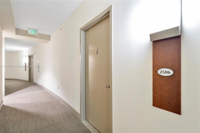 1750 SE Bayshore Dr Unit 2506, Miami, FL 33132 - corridor featuring carpet flooring