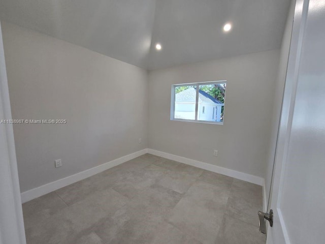 1923 NW 48th St, Miami, FL 33142 - empty room with recessed lighting and lofted ceiling