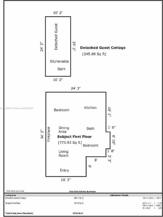 1923 NW 48th St, Miami, FL 33142 - view of property floor plan