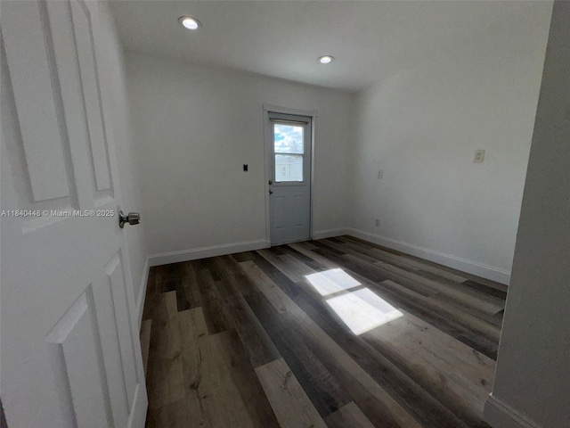 433 SW 28th Ave, Fort Lauderdale, FL 33312 - spare room with wood finished floors and recessed lighting
