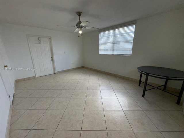 433 SW 28th Ave, Fort Lauderdale, FL 33312 - spare room featuring a ceiling fan and light tile patterned floors