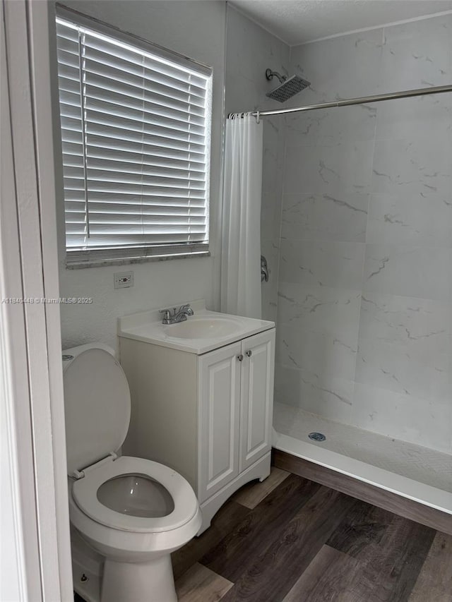 433 SW 28th Ave, Fort Lauderdale, FL 33312 - full bath with a shower stall, wood finished floors, and vanity