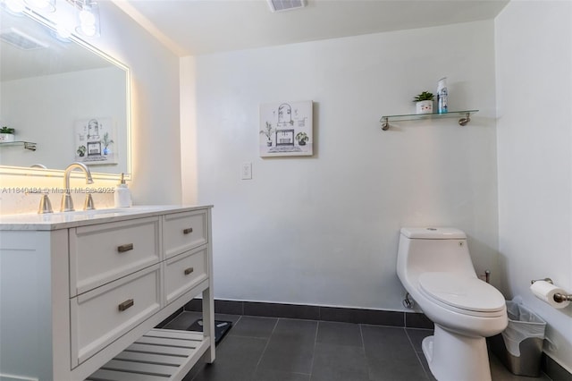 7625 NW 79th Ave Unit 101, Tamarac, FL 33321 - half bath with vanity and tile patterned flooring