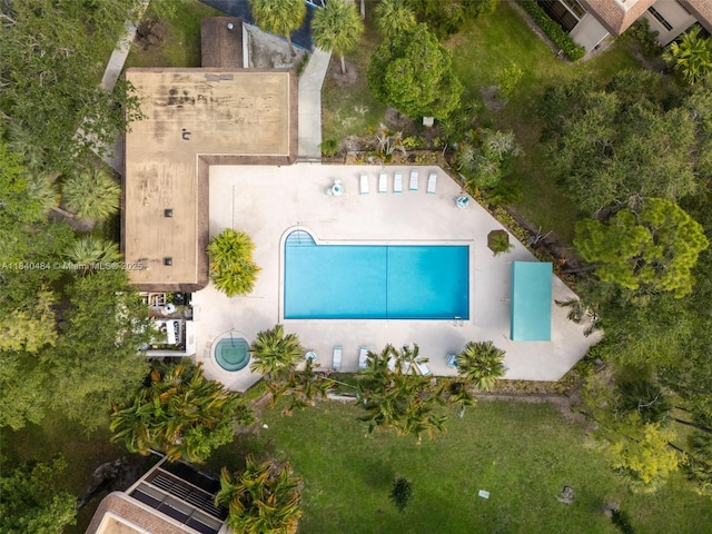 7625 NW 79th Ave Unit 101, Tamarac, FL 33321 - bird's eye view of a pool area