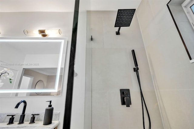 5701 SW 33rd St, Miami, FL 33155 - full bathroom with a sink and tiled shower