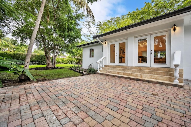 5701 SW 33rd St, Miami, FL 33155 - view of patio / terrace with french doors and entry steps