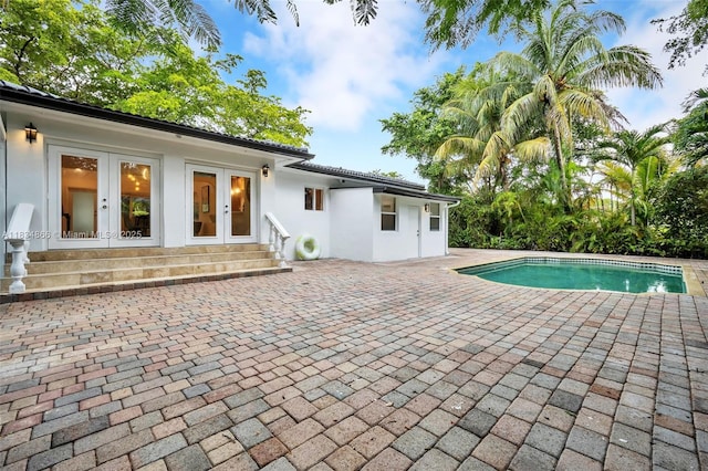 5701 SW 33rd St, Miami, FL 33155 - outdoor pool with french doors and a patio