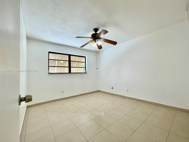 1725 SW 131st Place Cir S, Miami, FL 33175 - unfurnished room featuring ceiling fan, light tile patterned floors, and a textured ceiling