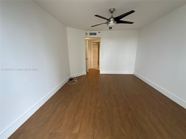 20185 E Country Club Dr Unit 1105, Aventura, FL 33180 - unfurnished room with wood finished floors and ceiling fan