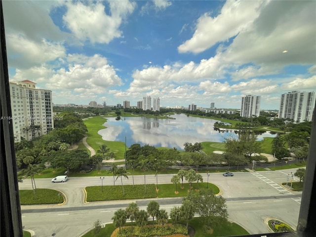 20185 E Country Club Dr Unit 1105, Aventura, FL 33180 - water view featuring nearby urban area and a golf club