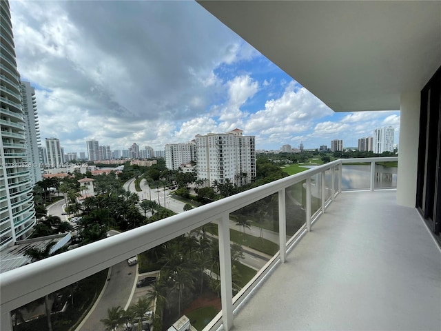 20185 E Country Club Dr Unit 1105, Aventura, FL 33180 - balcony featuring a view of city