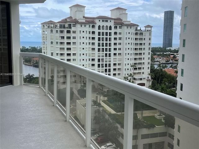 20185 E Country Club Dr Unit 1105, Aventura, FL 33180 - balcony featuring a water view