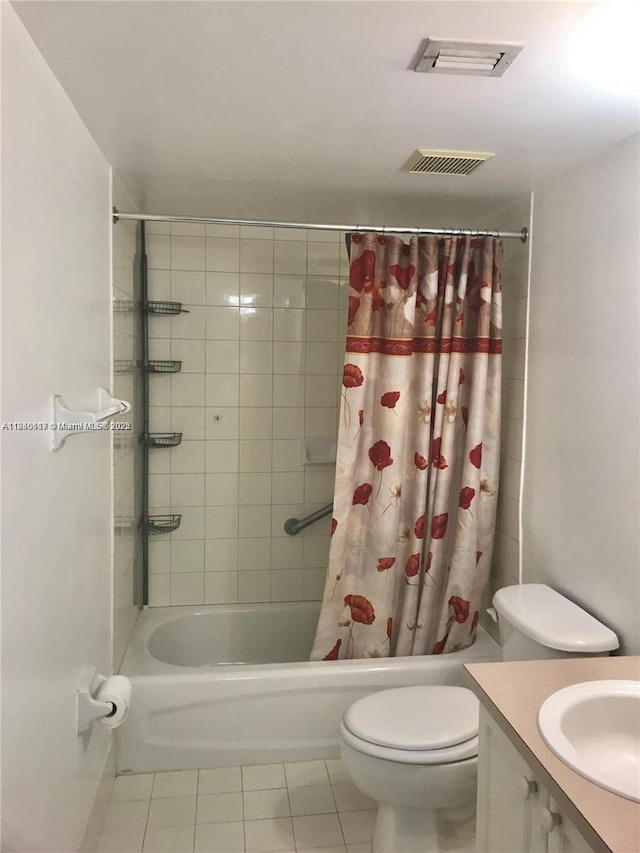 3201 W Flagler St Unit 102, Miami, FL 33135 - full bathroom with tile patterned flooring, shower / tub combo with curtain, and vanity