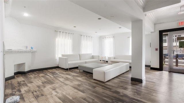 1521 Lenox Ave Unit 307, Miami Beach, FL 33139 - living room with plenty of natural light and wood finished floors