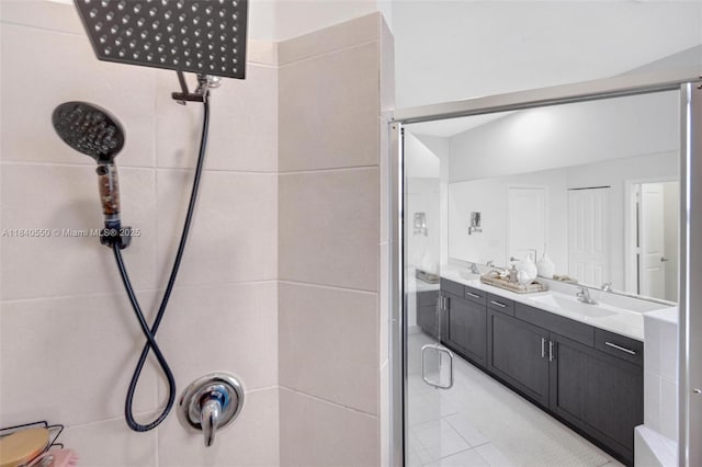 25009 SW 108th Ave, Homestead, FL 33032 - full bath with double vanity and tile patterned floors
