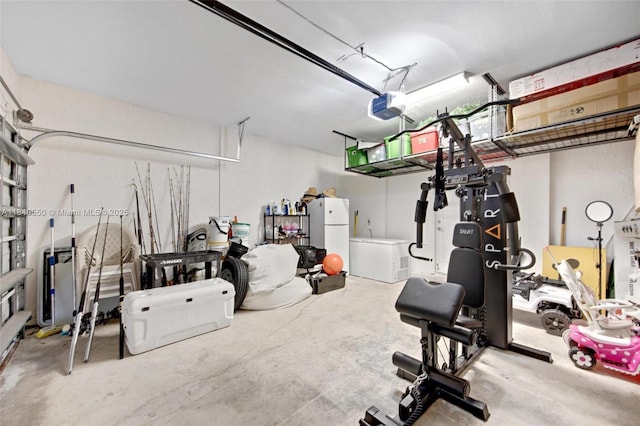 25009 SW 108th Ave, Homestead, FL 33032 - garage with freestanding refrigerator and a garage door opener