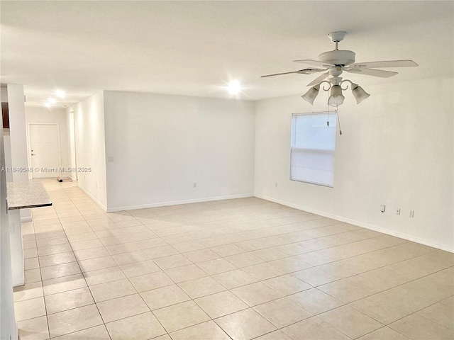 982 SW Alcantarra Blvd, Port St Lucie, FL 34953 - unfurnished room featuring light tile patterned floors and ceiling fan