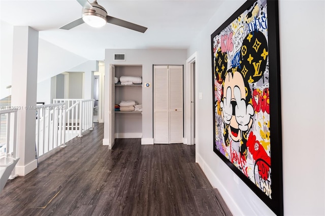 1000 NE 204th Ln Unit D, Miami, FL 33179 - hall with wood finished floors and baseboards