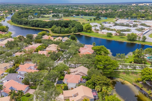 1204 Bayview Cir, Weston, FL 33326 - aerial view of residential area with a nearby body of water