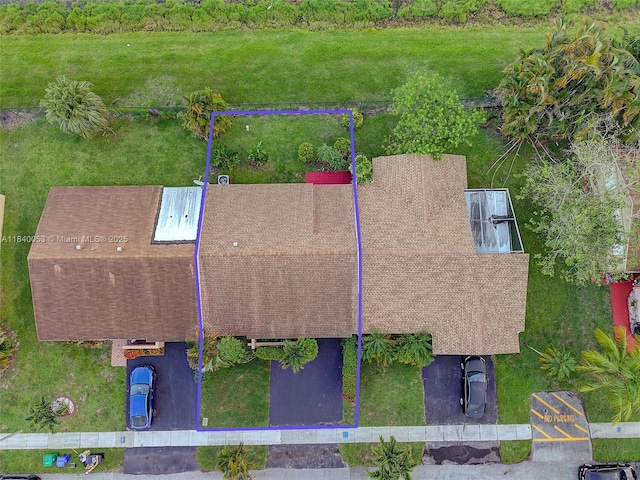 9530 W Daffodil Ln, Miramar, FL 33025 - view from above of property with property parcel outlined