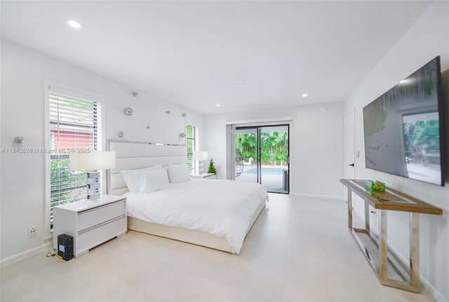 13526 Jonquil Pl, Wellington, FL 33414 - bedroom featuring access to outside and recessed lighting