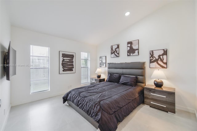 13526 Jonquil Pl, Wellington, FL 33414 - bedroom with lofted ceiling and recessed lighting