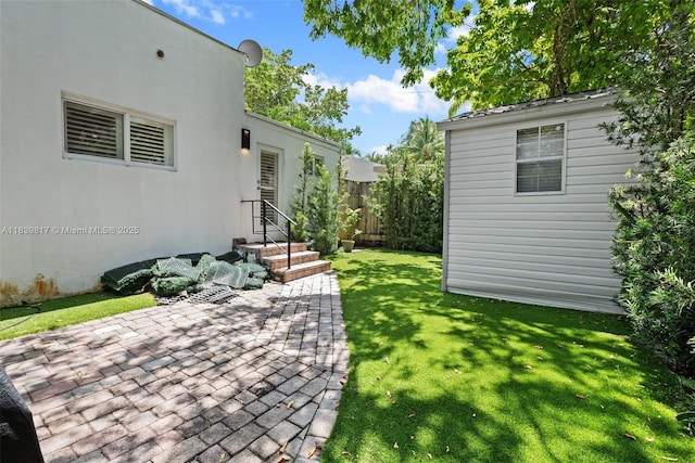 2511 Tequesta Ln, Coconut Grove, FL 33133 - view of yard featuring a patio and an outdoor structure
