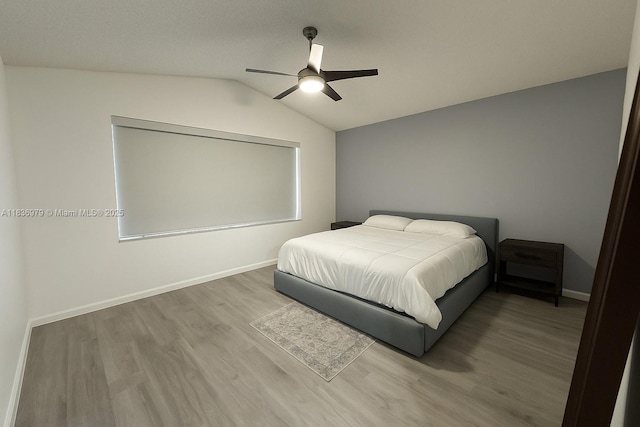 14972 SW 50th Ct, Davie, FL 33331 - bedroom with wood finished floors, lofted ceiling, and ceiling fan