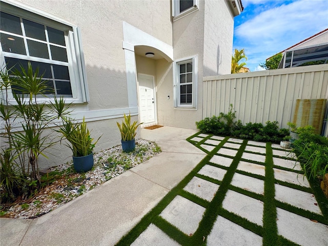 14972 SW 50th Ct, Davie, FL 33331 - doorway to property with stucco siding