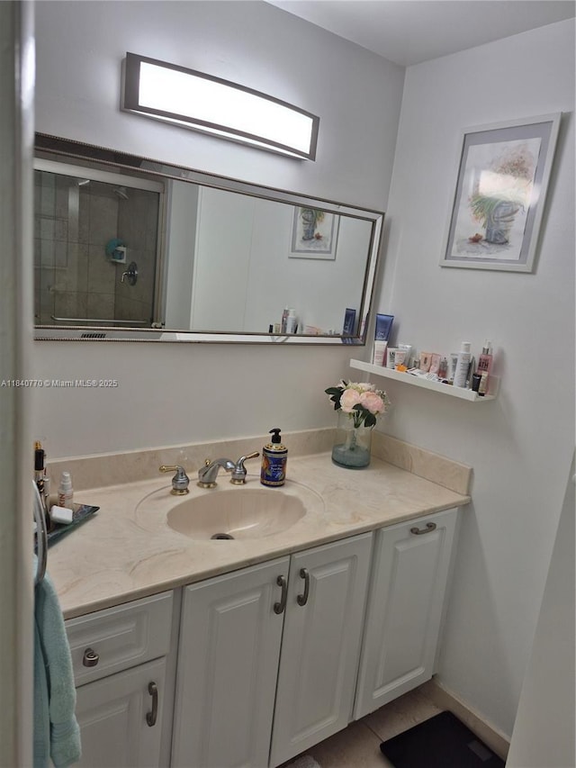 4001 Hillcrest Dr Unit 705, Hollywood, FL 33021 - bathroom featuring vanity and a tile shower