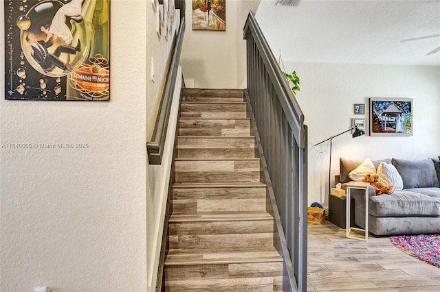8657 SW 22nd Ct, Miramar, FL 33025 - stairs with a textured wall