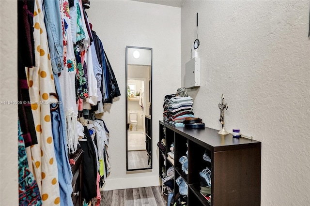 8657 SW 22nd Ct, Miramar, FL 33025 - spacious closet featuring wood finished floors