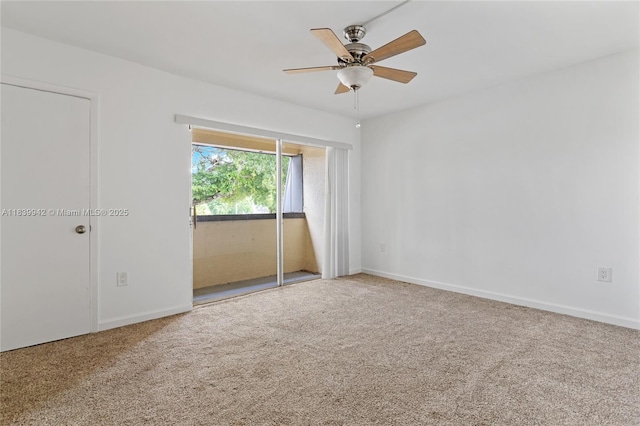 8713 SW 137th Ave Unit 8713, Miami, FL 33183 - carpeted spare room with a ceiling fan and baseboards