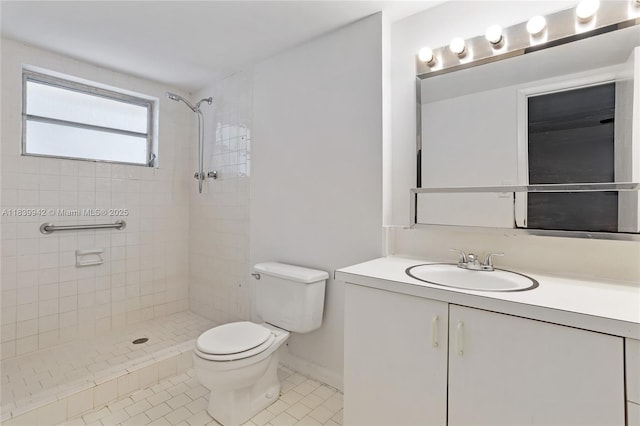 8713 SW 137th Ave Unit 8713, Miami, FL 33183 - bathroom with vanity, tiled shower, and tile patterned floors